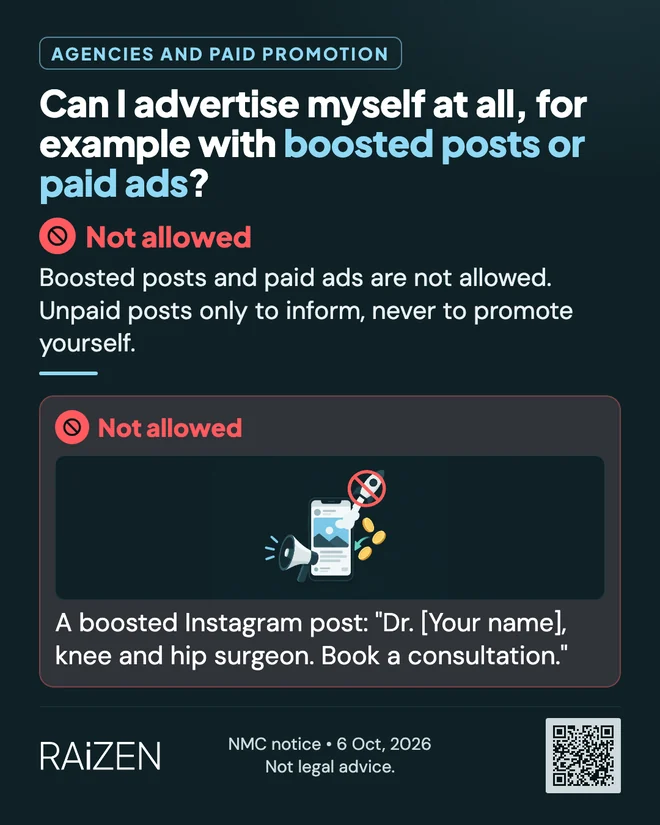 Can I advertise myself at all, for example with boosted posts or paid ads?