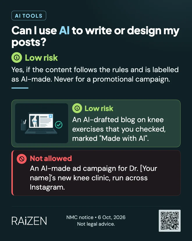 Can I use AI to write or design my posts?